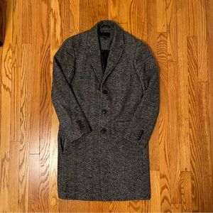 Banana Republic Gray Mixed Wool Peacoat - Small